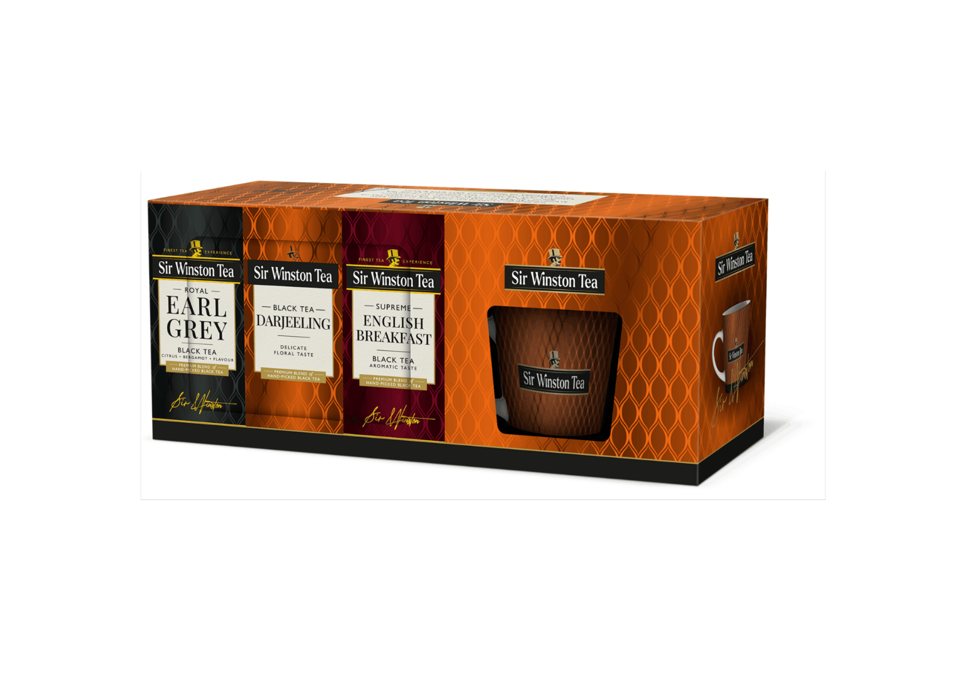 SIR WINSTON  BLACK TEA  on-pack